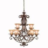 IMAGE OF Kichler Cottage Grove Chandelier 9Lt Incandescent