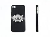 Black Apple iPhone 4 4S 4G Aluminum back hard case cover MONTREAL CANADIENS