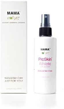 ProSkin Athlete for Women Natural Skin Care by Mama Nature of London (4 fl oz) - Sweat Rash,Deodorant,Athlete's Foot,Body Odour,Itching