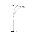 Satin Nickel-Finish Floor Lamp