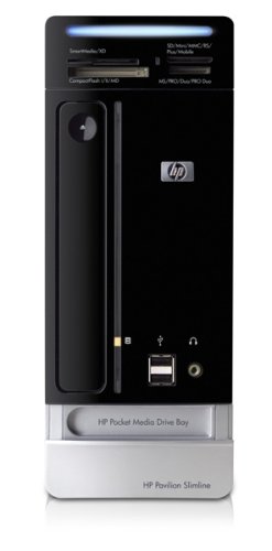 HP Pavilion Slimline s3621uk Desktop PC, Intel Pentium Dual Core E2200, NVIDIA nForce 630i chipset 256MB dedicated memory, 3GB RAM, 320GB HDD, Vista Home Premium image