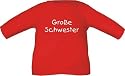 Baby / Kinder T-Shirt langarm mit Druck Große Schwester / Größe 60 - 152 in 6 Farben