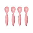 Zak Designs Gemini 6-Ounce Spoon Set, Pink, Set of 4