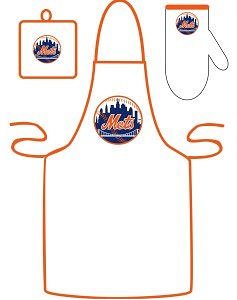 New York Mets Grilling Apron Set (Quantity of 1)