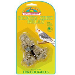 Sun Seed Honey Seed Bells for Cockatiels (3-pack) by Sun Seed