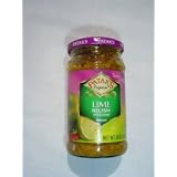Pataks INDIAN LIME PICKLE labelled Lime Relish 10 oz by 