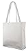 Large Shopping Tote with Shoulder Length Handles (White)