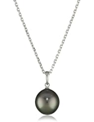 TARA Pearls 10X11mm Tahitian Pearl 14 Karat White Gold Pendant Necklace