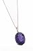 Amethyst Slide Oval Cut 14K Yellow Gold