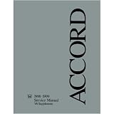 1998 1999 HONDA ACCORD V6 Shop Service Manual Supp Book by Honda