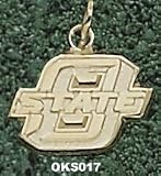 Oklahoma State Univ New Block "O" 3/8" Charm/Pendant