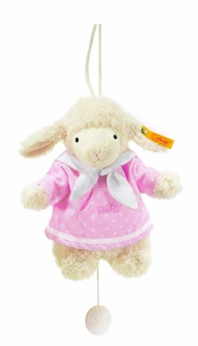 Steiff 237423 - Tr&auml;um S&uuml;ss Lamm Spieluhr 20 cm, rosa