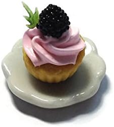 Sweetietiny Cup Cake Ceramic Plate 1:12 Dollhouse Miniature