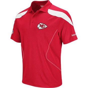 Kansas City Chiefs Reebok 2011 Sideline Red Team Polo Shirt - XL