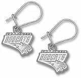 Charlotte Bobcats 1/2 Logo Dangle Earrings - Sterling Silver Jewelry