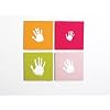 Handprint Wall Art Set pink 7-tlg.