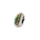 Sterling Silver Enameled Hotdog Charm