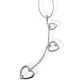 Goldmaid Damen-Collier Herzen 585 Wei�gold 2 Diamanten 0,01ct He C4760WG