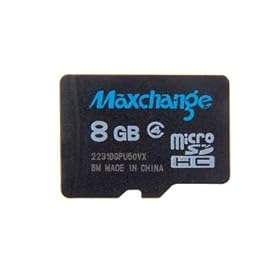 Maxchange 8GB Class 4 TF/Micro SD Card (Black) + Worldwide free shiping