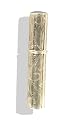 Solid Silver Engraved Tubular Toothpick Holder.
