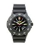 UZI Protector Rubber Strap Watch with Tritium Technology - Black - UZI-001-R