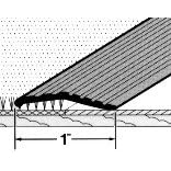 7/8" Carpet Trim - 74419 7/8X72in. Al Carpet Trim