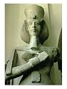 Colossal Statue of King Akhenaten Detail of Head and Upper Torso, New Kingdom Giclee Poster Print, 18x24
