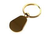 Rich Gold Tone Classy Keychain Keyring