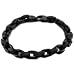 Black Bracelet - Polished Stainless Steel - 8.5'' long