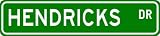 HENDRICKS Street Name Sign ~ Personalized Family Lastname Sign ~ Gameroom, Basement, Garage Sign