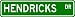 HENDRICKS Street Name Sign ~ Personalized Family Lastname Sign ~ Gameroom, Basement, Garage Sign