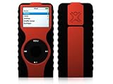 XtremeMac TuffWrap Accent for iPod nano - Black/Red