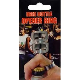 2 Steel Beer Bottle Opener Finger Rings by Island Dogs