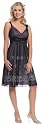 #1971 - BEST SELLER - Perfect formal evening dress for any formal occasion. Knee Length Elegant Dress. - (Available in Black/Lilac, Black/Red, Black/Aqua, Brown/Green, Brown/Banana in S to 3XL)