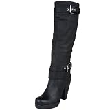 Miss Sixty Womens Nadia Tall Shaft Platform Boot