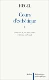Cours d esthétique, tome 1
