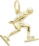 Speed Skater Charm by Rembrandt Charms