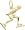Speed Skater, Gold Plated Silver Charm by Rembrandt Charms