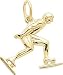 Speed Skater Charm by Rembrandt Charms