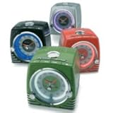 Ford Thunderbird Retro Neon Alarm Clock Radio with CD Player - Blue