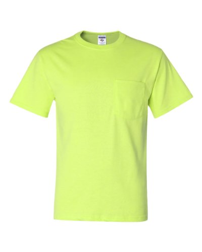 Jerzees Dri-Power Mens Active T-Shirt Large Safety Green