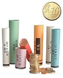 Produkt-Bild: M&Uuml;NZH&Uuml;LSEN - M&uuml;nzrollenpapier vorgefertigt und gerollt f&uuml;r 10 Cent (104er Pack) A