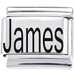 Body Candy Italian Charms Laser Nameplate - James