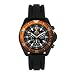 H3 GS1 Chrono, Black w/Date, Green, Orange Bezel, Black Str.