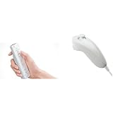 Bizrusonline - Wii Remote 3 en 1 - Inclus: Wiimote (T�l�commande Wii Blanche) + Manette Nunchuck Wii Blanche + Housses protectrices pour Contr�leur - Blanche - Neuf Emballage en papier bullepar Nintendo