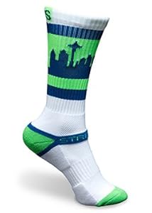 Strideline SEATOWN White Hawks Athletic Crew Socks, One Size