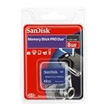Sandisk Memory Stick PRO Duo 8gb Memory Card for Sony Digital Camera Camcor ....