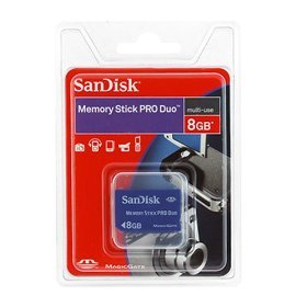 Sandisk Memory Stick PRO Duo 8gb Memory Card for Sony Digital Camera Camcorders