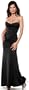 NEW DESIGNER LONG STRAPLESS EVENING GOWN SEXY MAXI DRESS NEW WITH TAG !, Small, Black