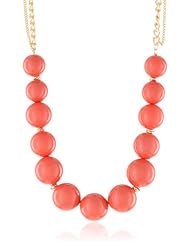 Kenneth Cole New York "Modern Clementine" Coral Round Bead Long Necklace, 37"
